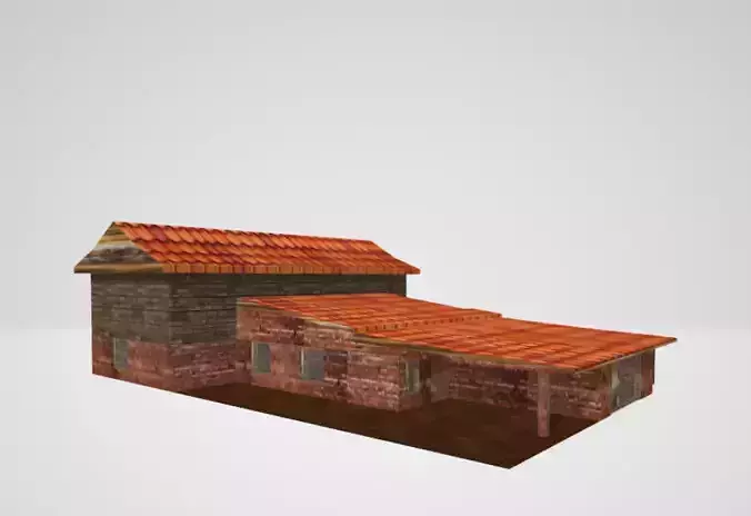 casa  modelada em metros