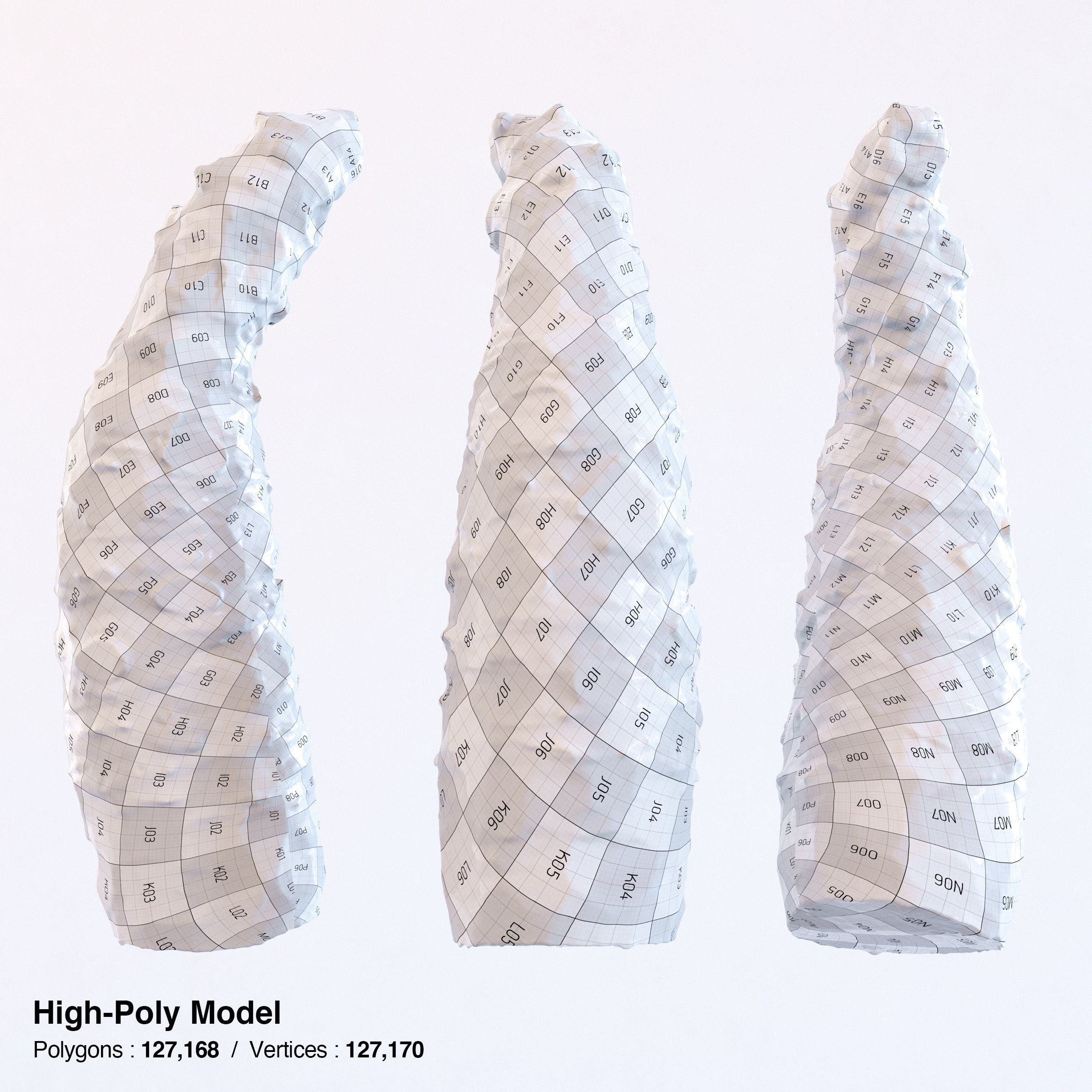 Sharkskin Wasabi Grater Set - Japanese horseradish Low-poly 3D model_21