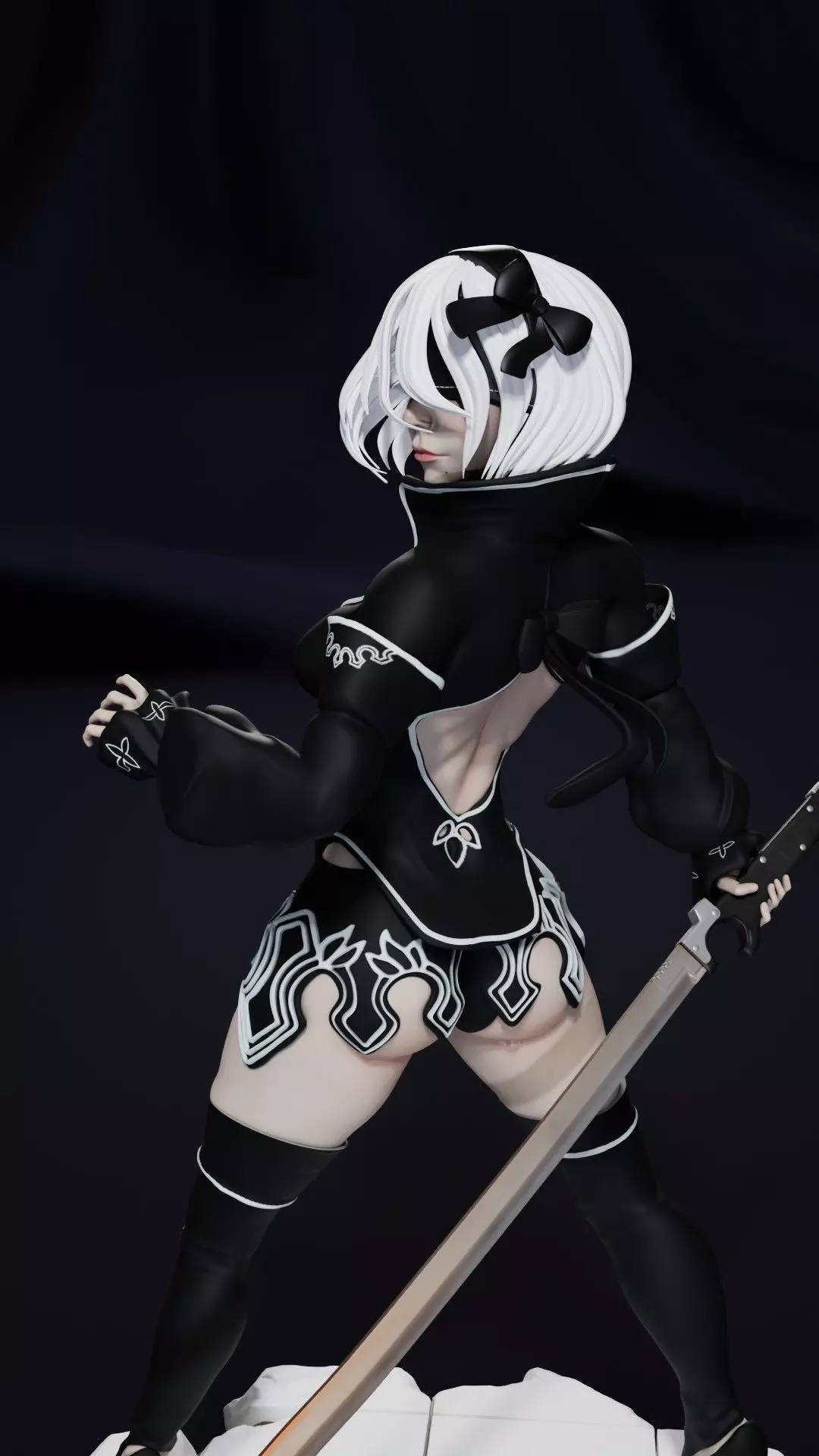 2B - Divergent Battler outfit from Nier reincarnation 3D print model_0