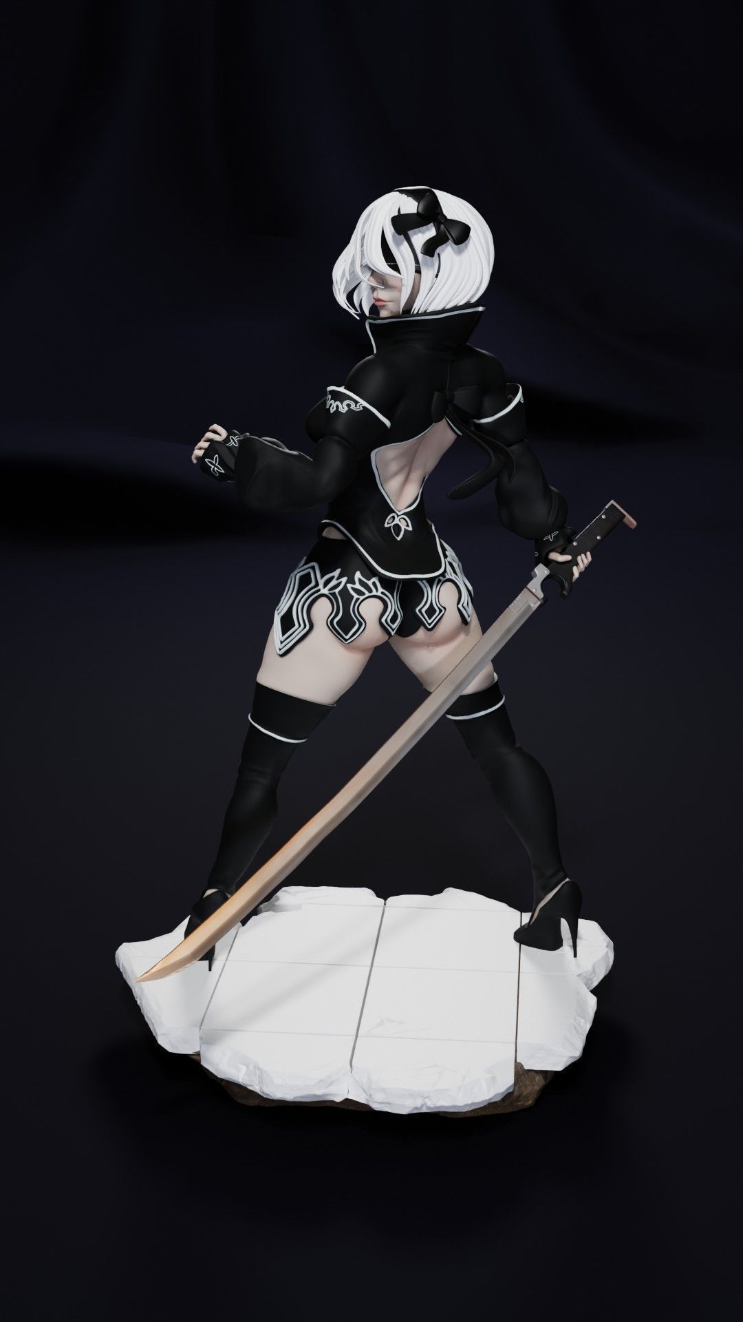 2B - Divergent Battler outfit from Nier reincarnation 3D print model_1