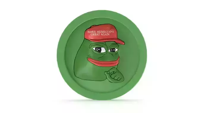 Pepe Coin Low Poly Low-poly 3D model