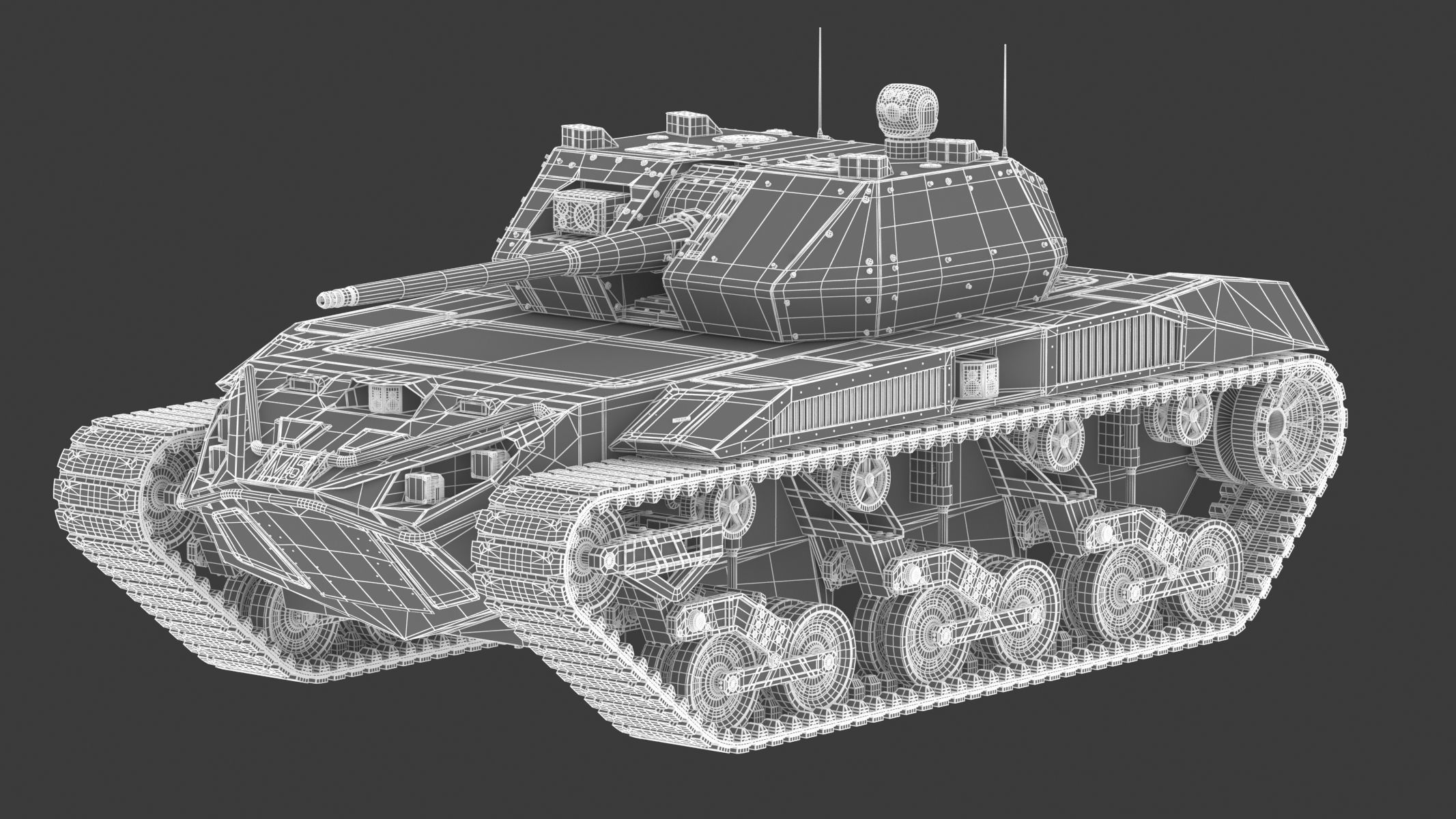 Ripsaw M5 Electric Tank 3D model_40