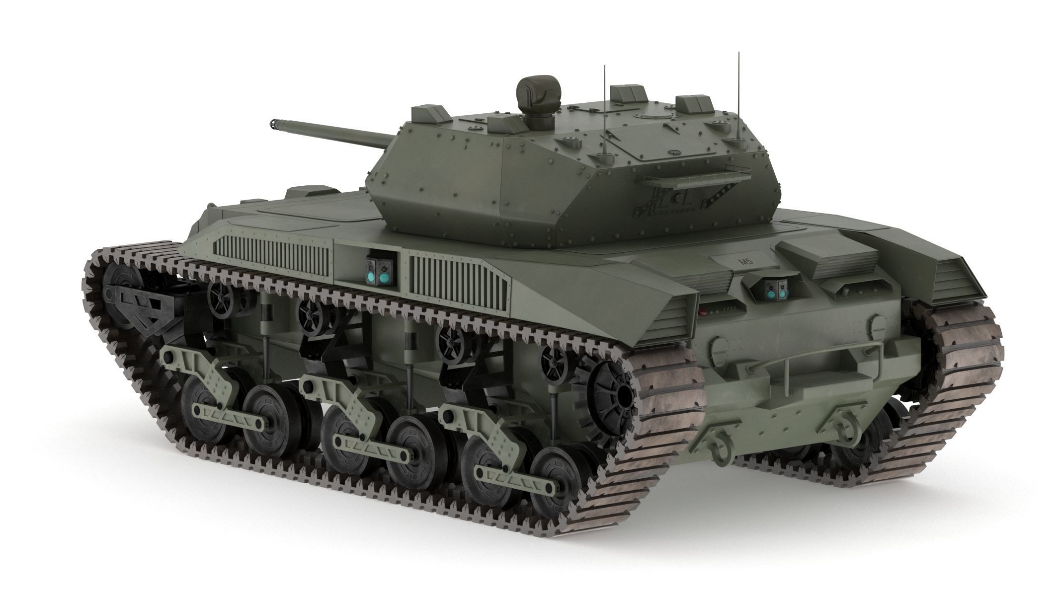 Ripsaw M5 Electric Tank 3D model_13
