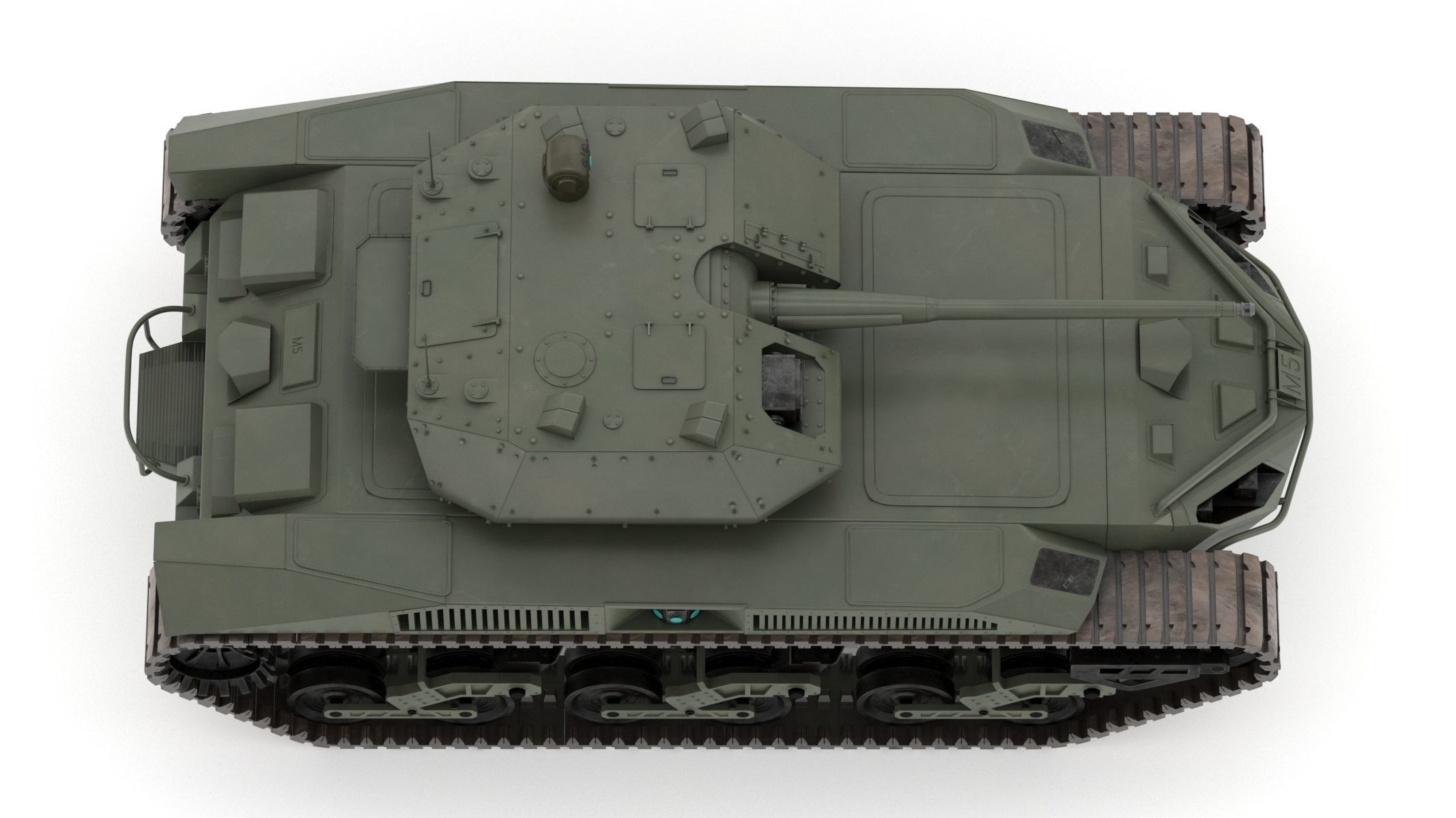 Ripsaw M5 Electric Tank 3D model_16