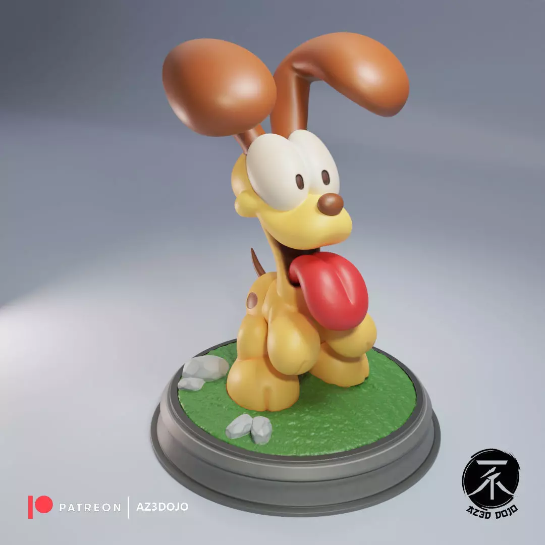 Odie For 3D Printing 3D print model_0