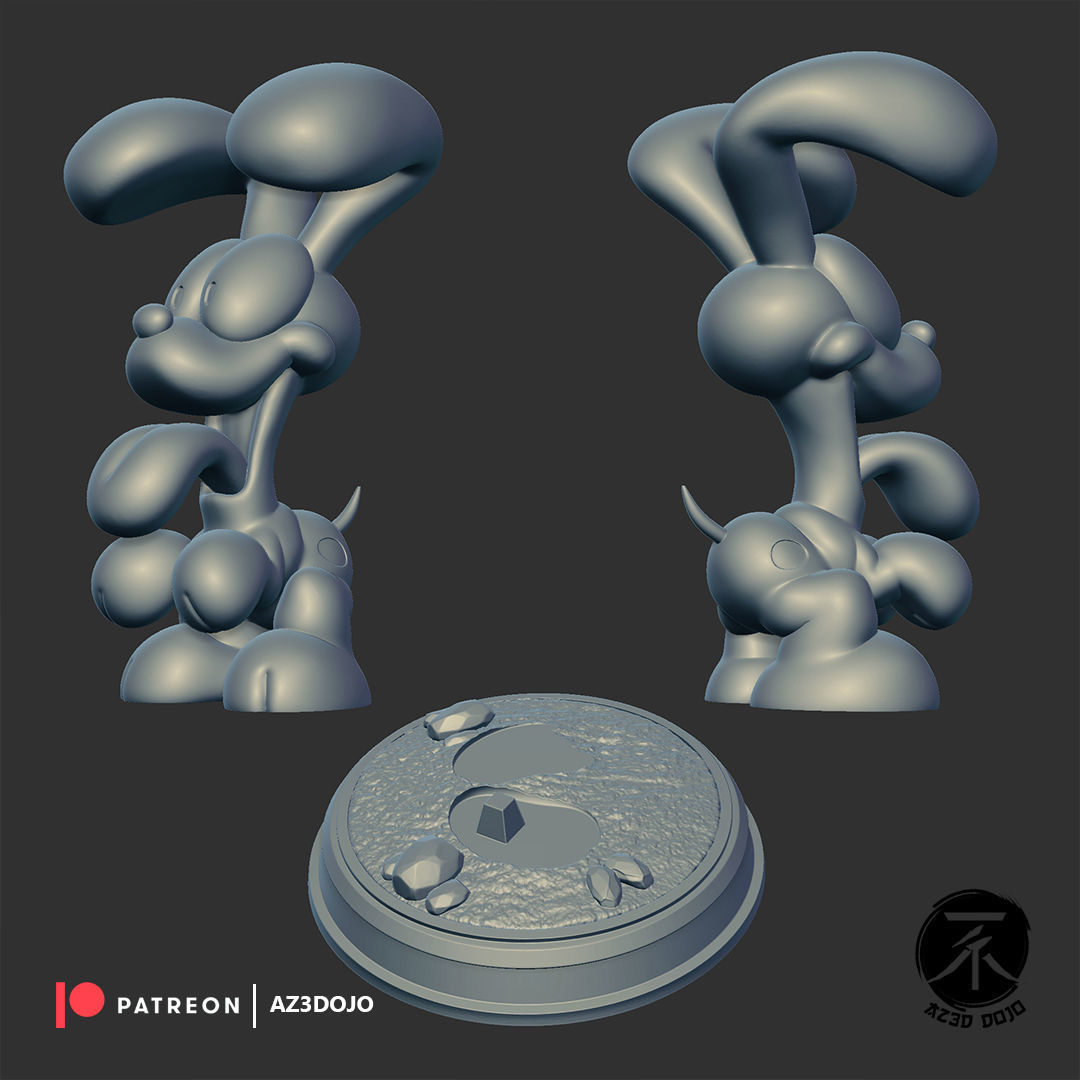 Odie For 3D Printing 3D print model_1