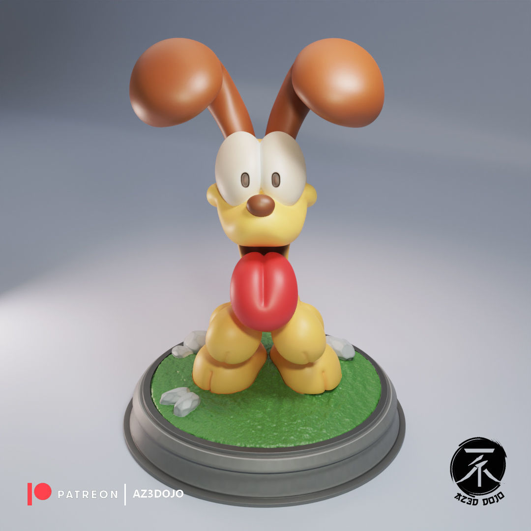 Odie For 3D Printing 3D print model_4