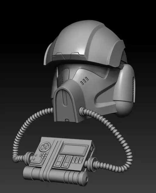 Phase 2 Clone Pilot Helmet 3d print STL bundle  3D print model_0