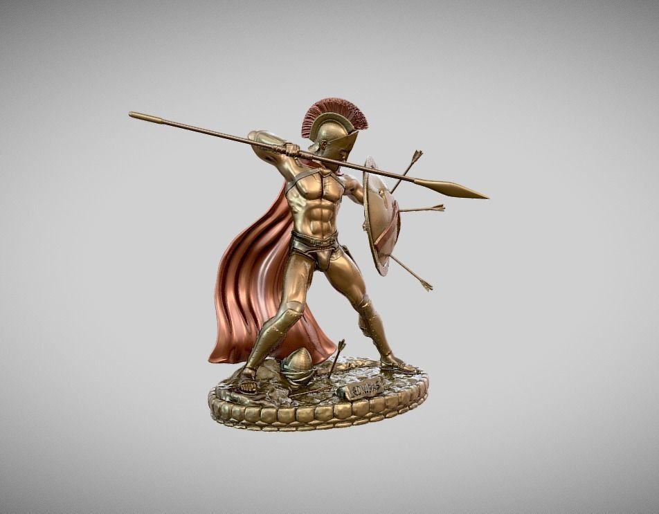Leonidas collection statue for 3D print 3D print model_2