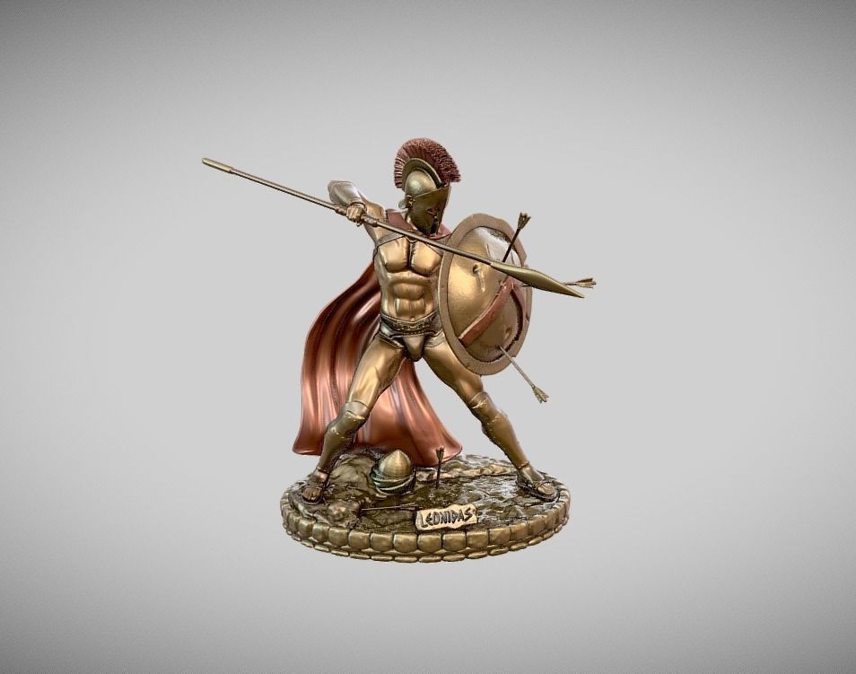 Leonidas collection statue for 3D print 3D print model_1
