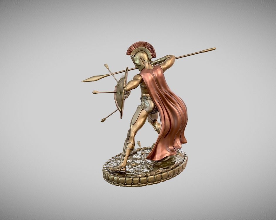 Leonidas collection statue for 3D print 3D print model_3
