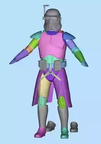Clone Heavy Gunner full size props armor 3d print STL files 3D print model