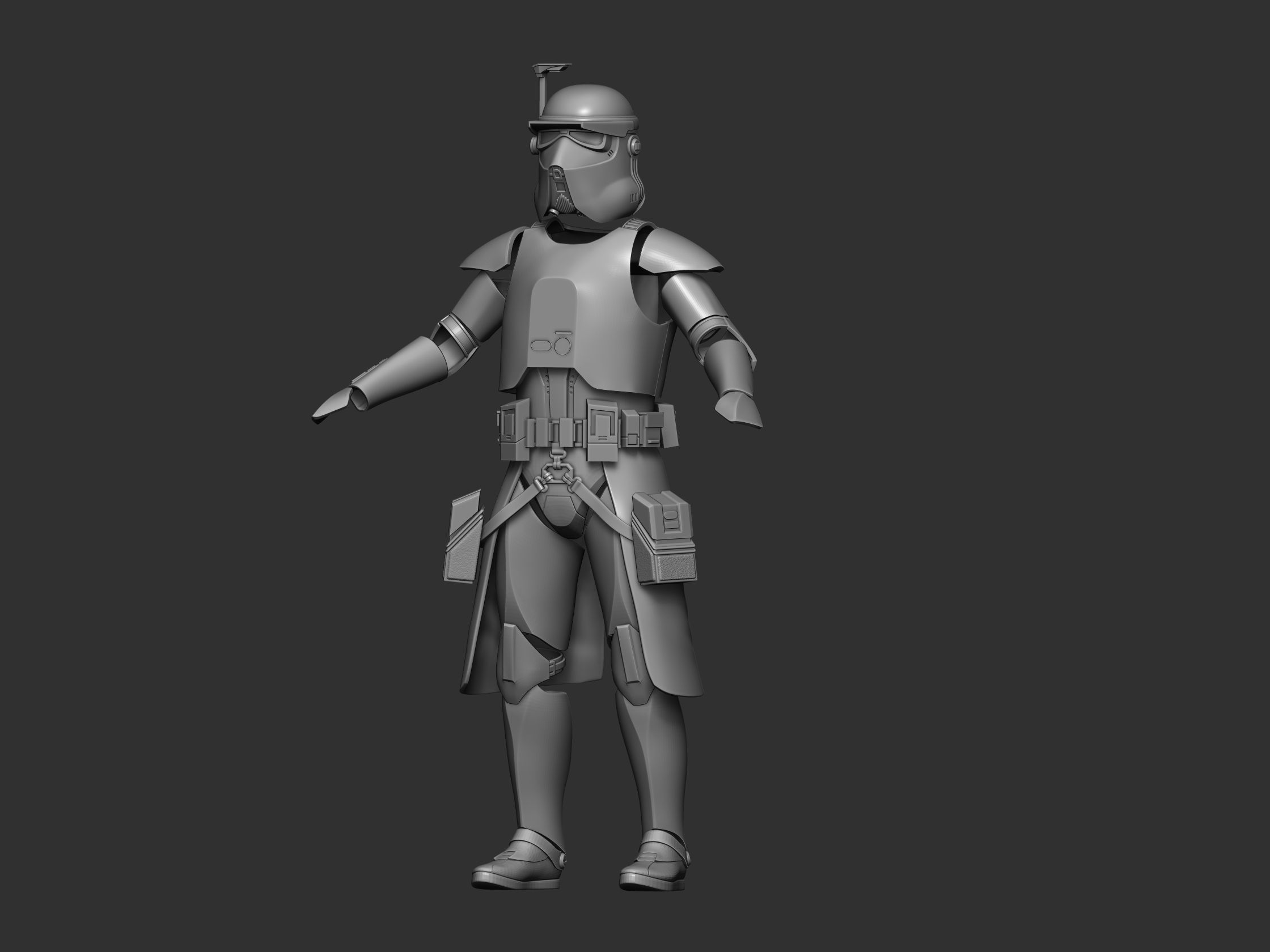 Clone Heavy Gunner full size props armor 3d print STL files 3D print model_2