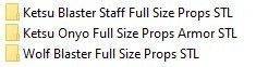 Onyo Ketsu Full Size Props Armor 3D Print STL Files 3D print model_5