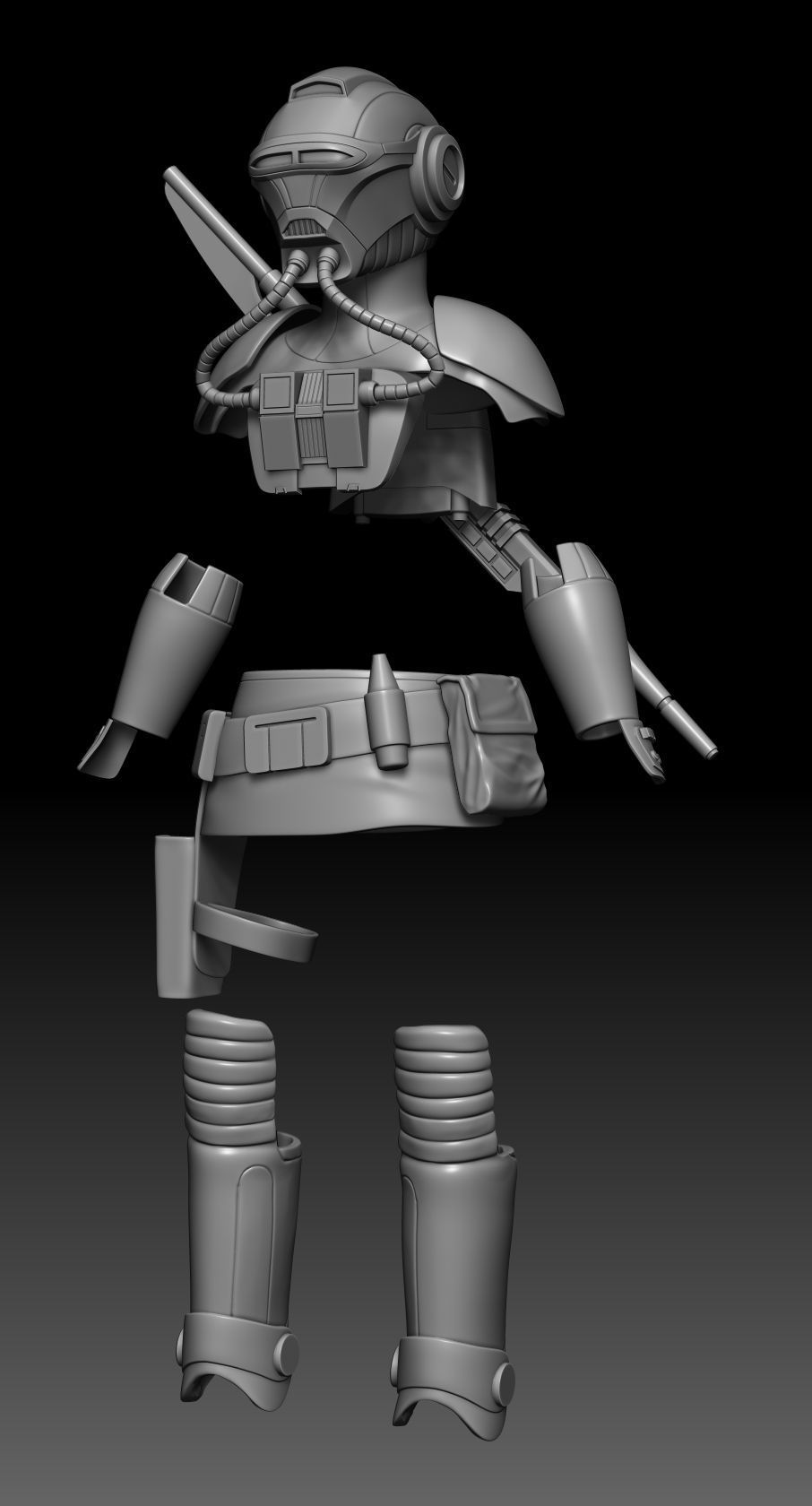 Onyo Ketsu Full Size Props Armor 3D Print STL Files 3D print model_1