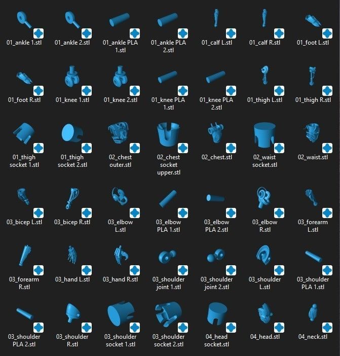 PROXY Droid Articulation 3D Print STL Files 3D print model_2