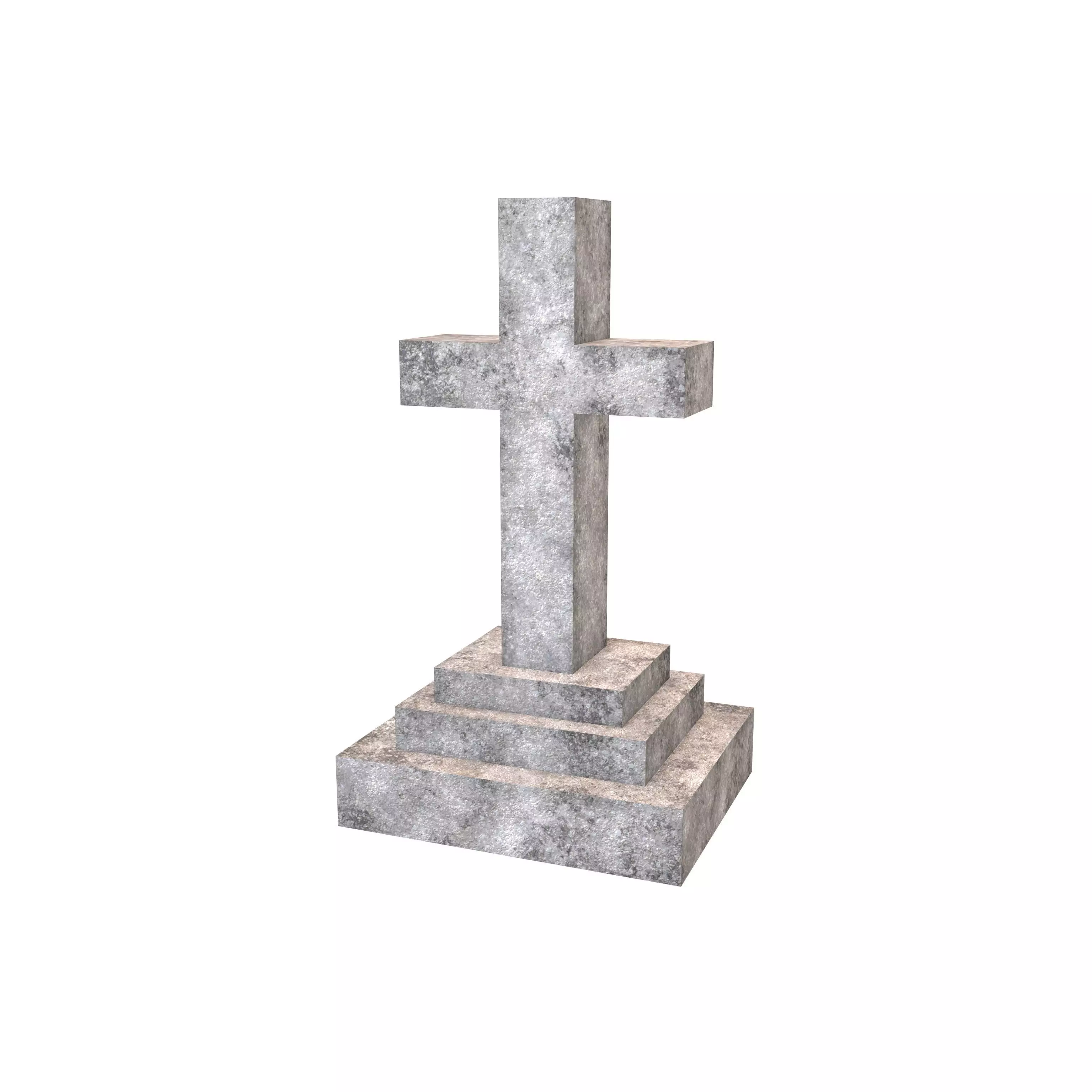 Headstone V1 001 Low-poly 3D model_0