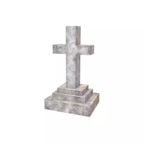 Headstone V1 001 Low-poly 3D model