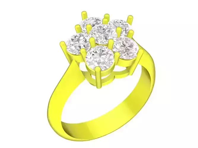 6885 Fashion Diamond Women Ring