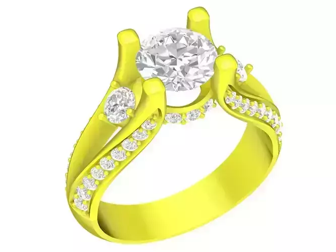 6887 luxury fashion diamond women ring