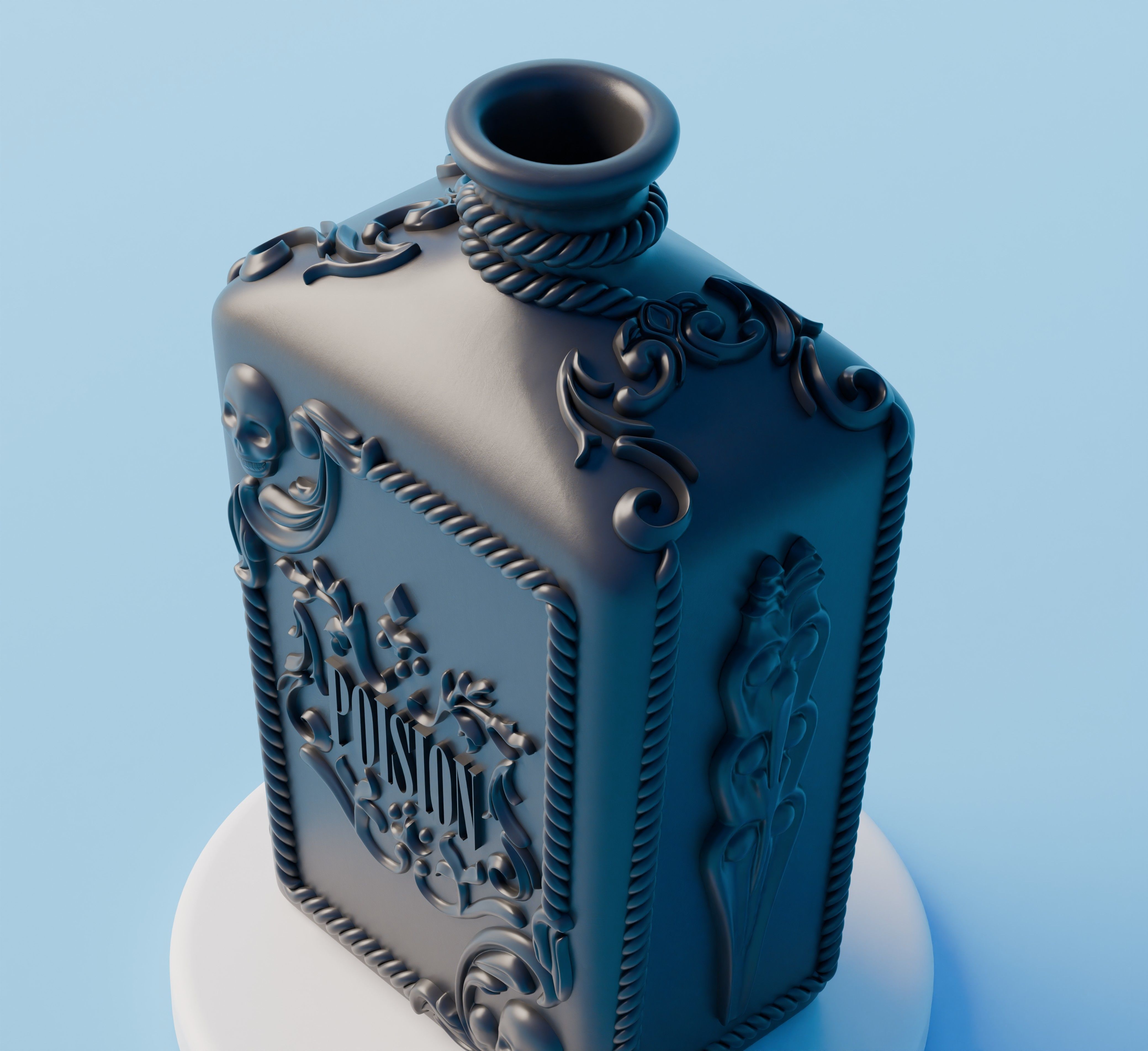 Poison Bottle 3D print model_2