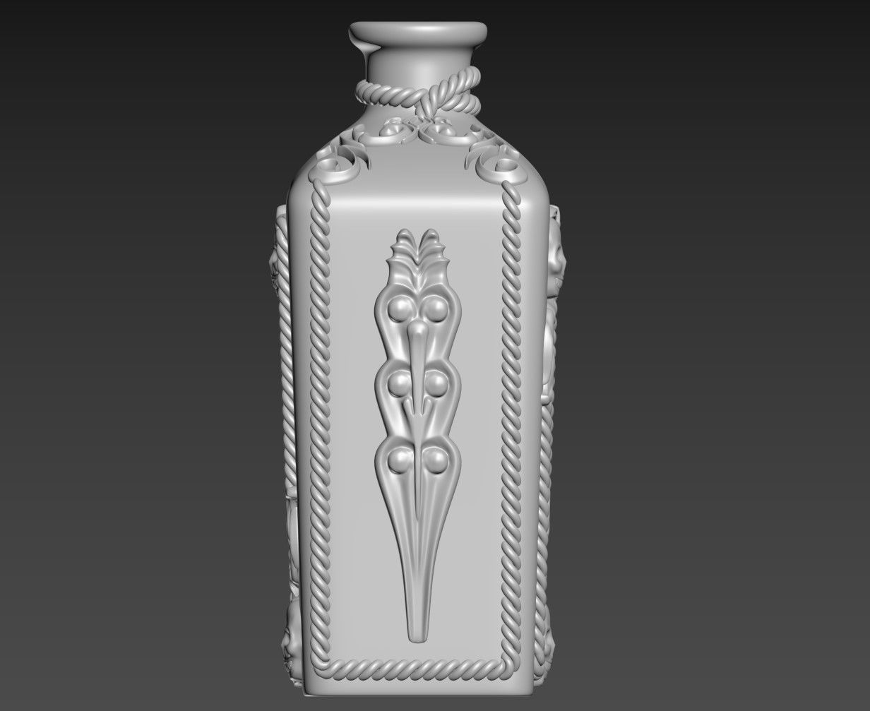 Poison Bottle 3D print model_6