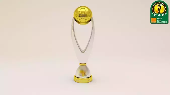 CAF Champions League trophe 3D model