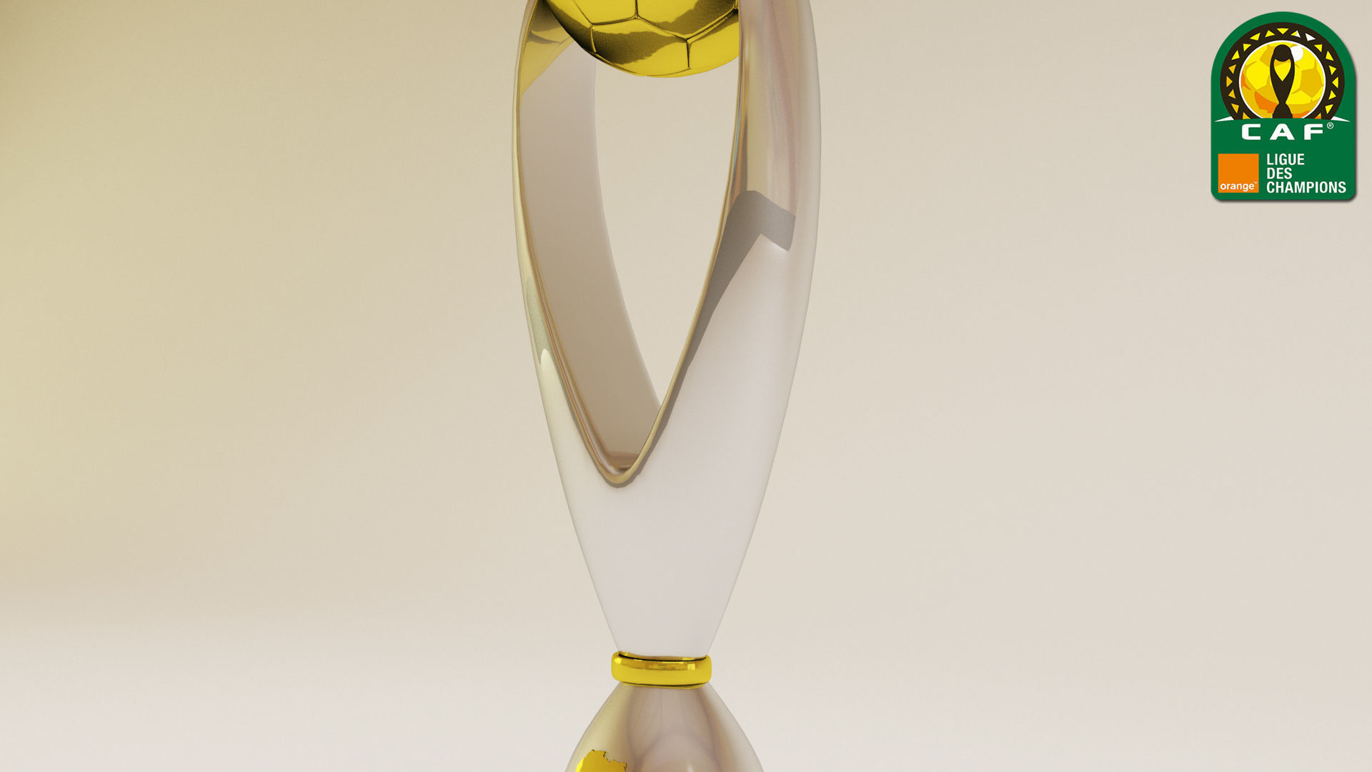 CAF Champions League trophe 3D model_3
