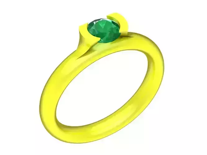 6898 simple diamond women ring