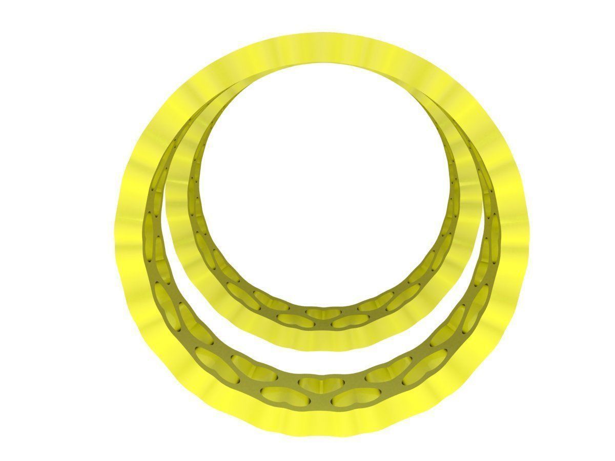 6906 heart partten wedding ring 3D print model_2