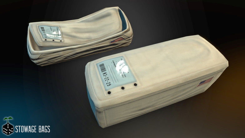 Space Stowage Bags Low-poly 3D model_5