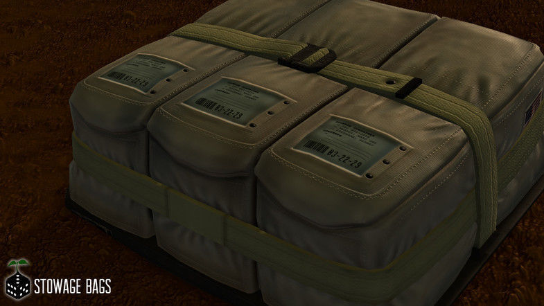 Space Stowage Bags Low-poly 3D model_1