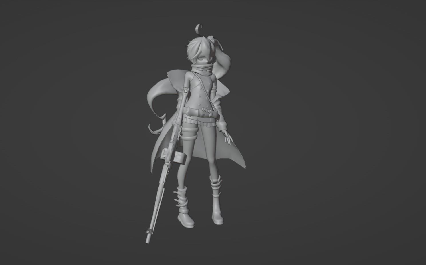 Anime Character - PKP 3D model_10