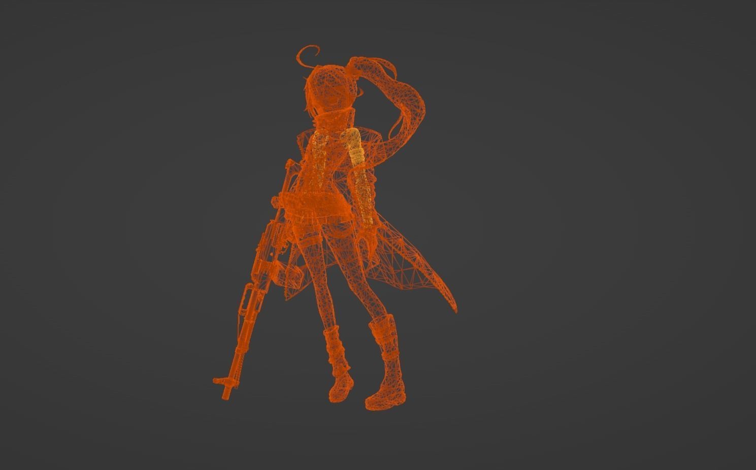 Anime Character - PKP 3D model_15
