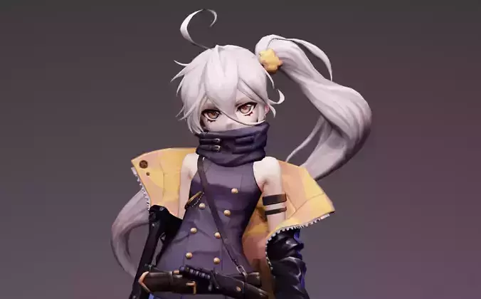 Anime Character - PKP 3D model