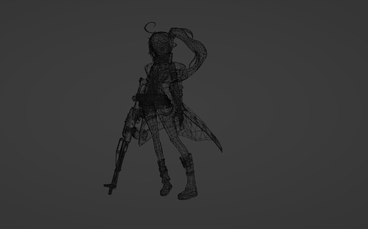 Anime Character - PKP 3D model_16