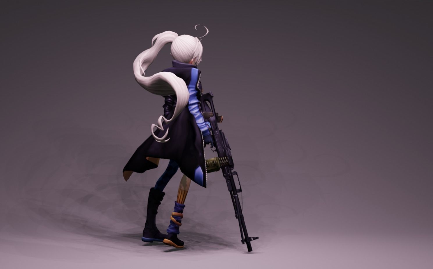Anime Character - PKP 3D model_4