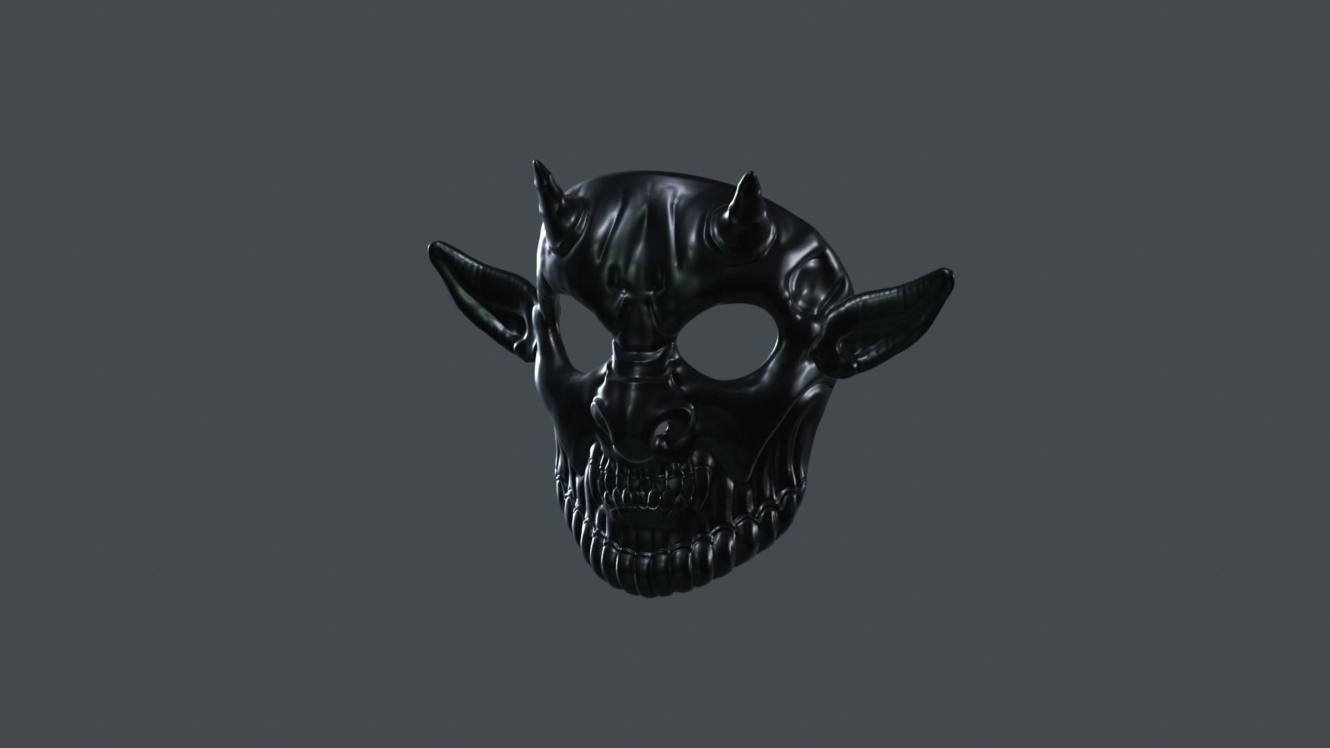 Devil Mask Halloween  3D print model_21