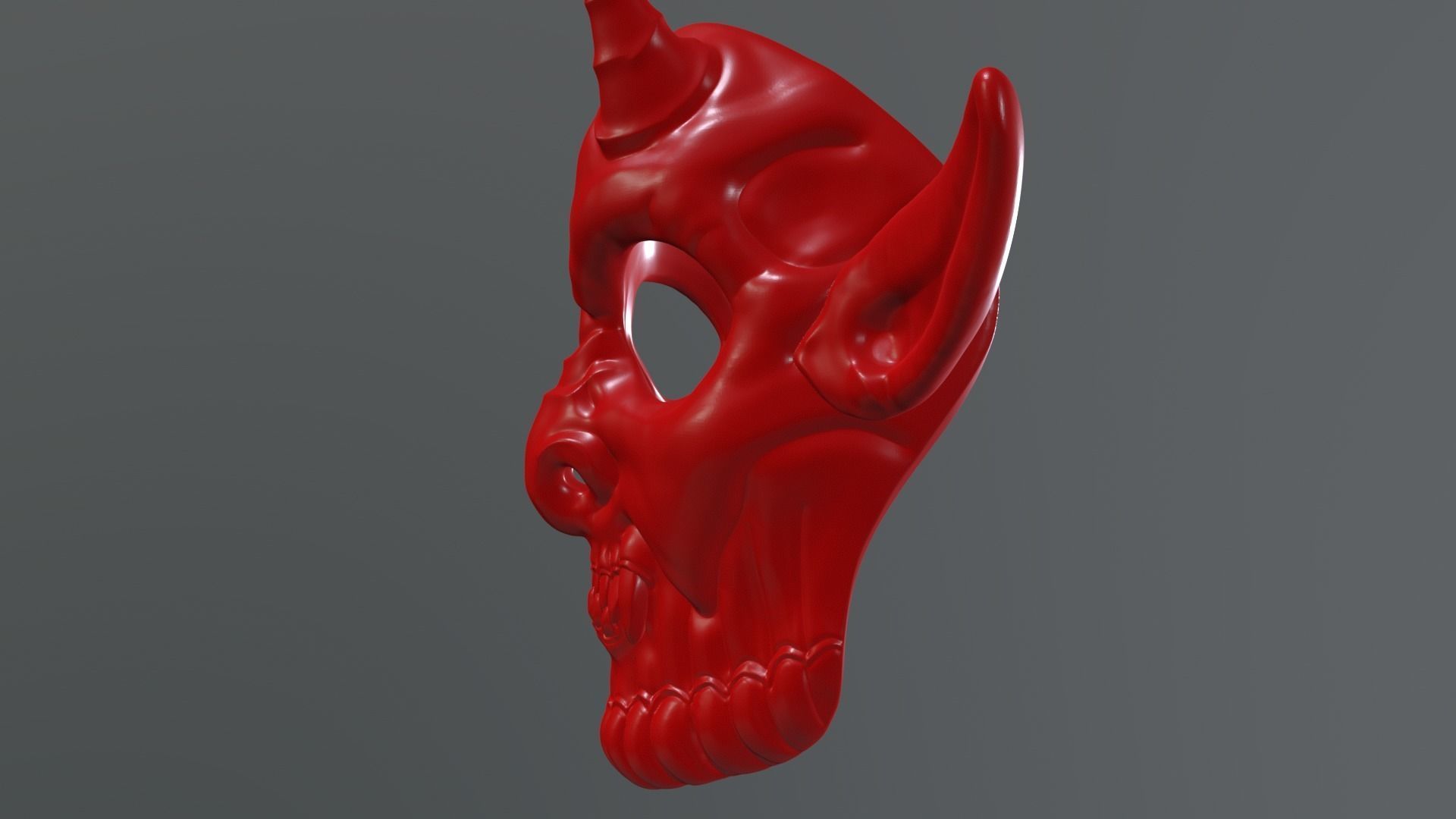 Devil Mask Halloween  3D print model_26