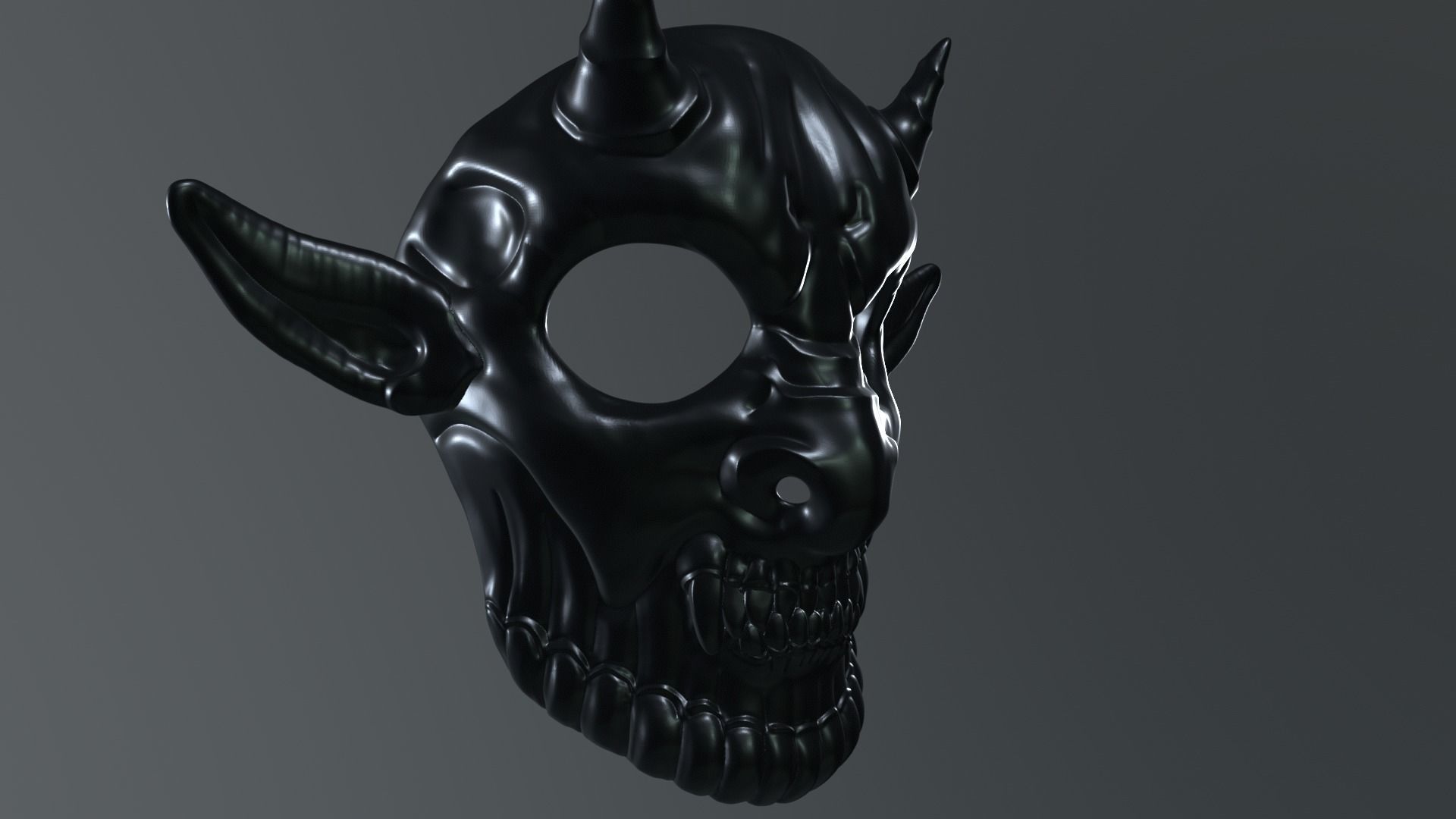 Devil Mask Halloween  3D print model_28