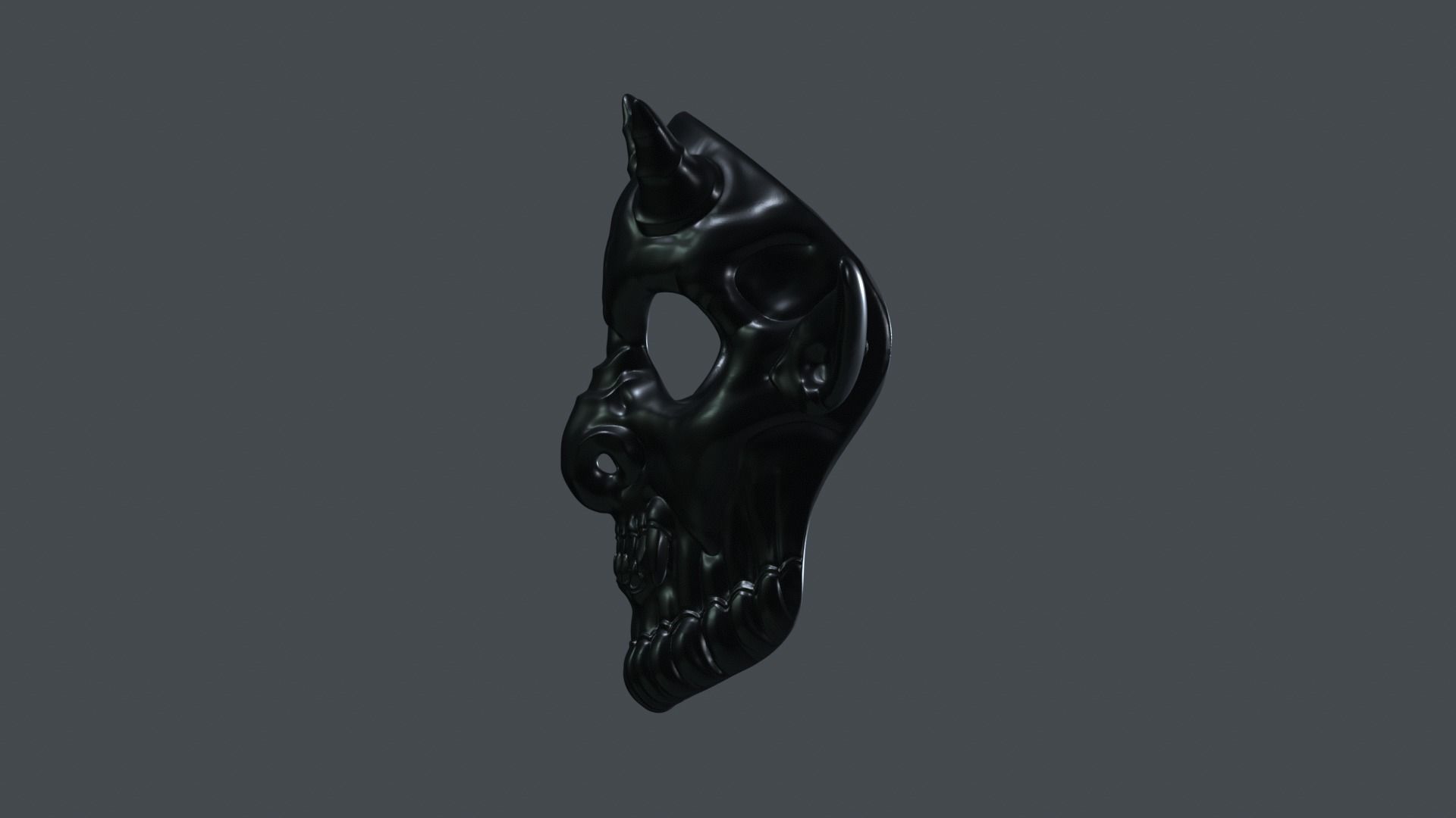 Devil Mask Halloween  3D print model_14