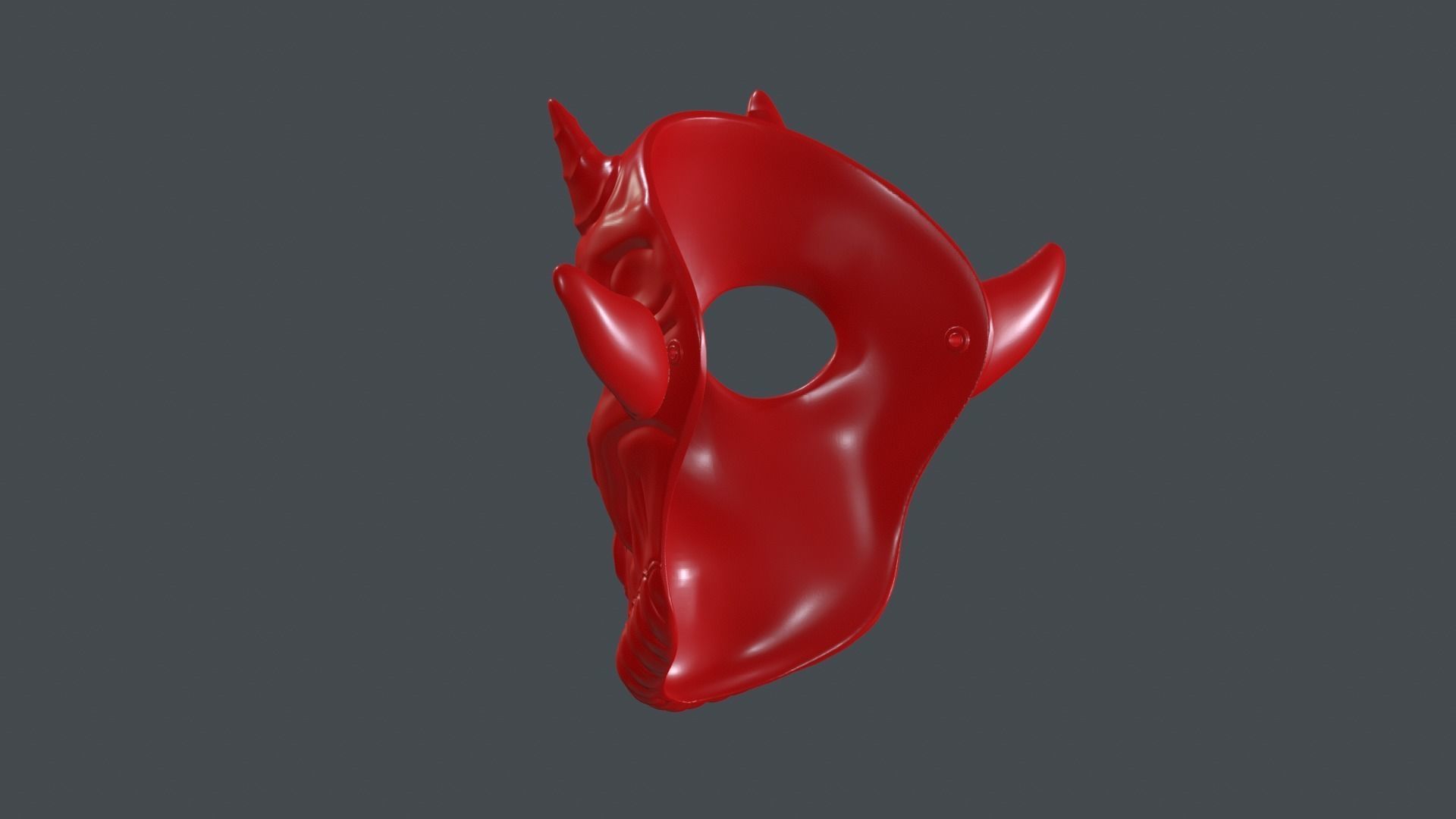 Devil Mask Halloween  3D print model_15