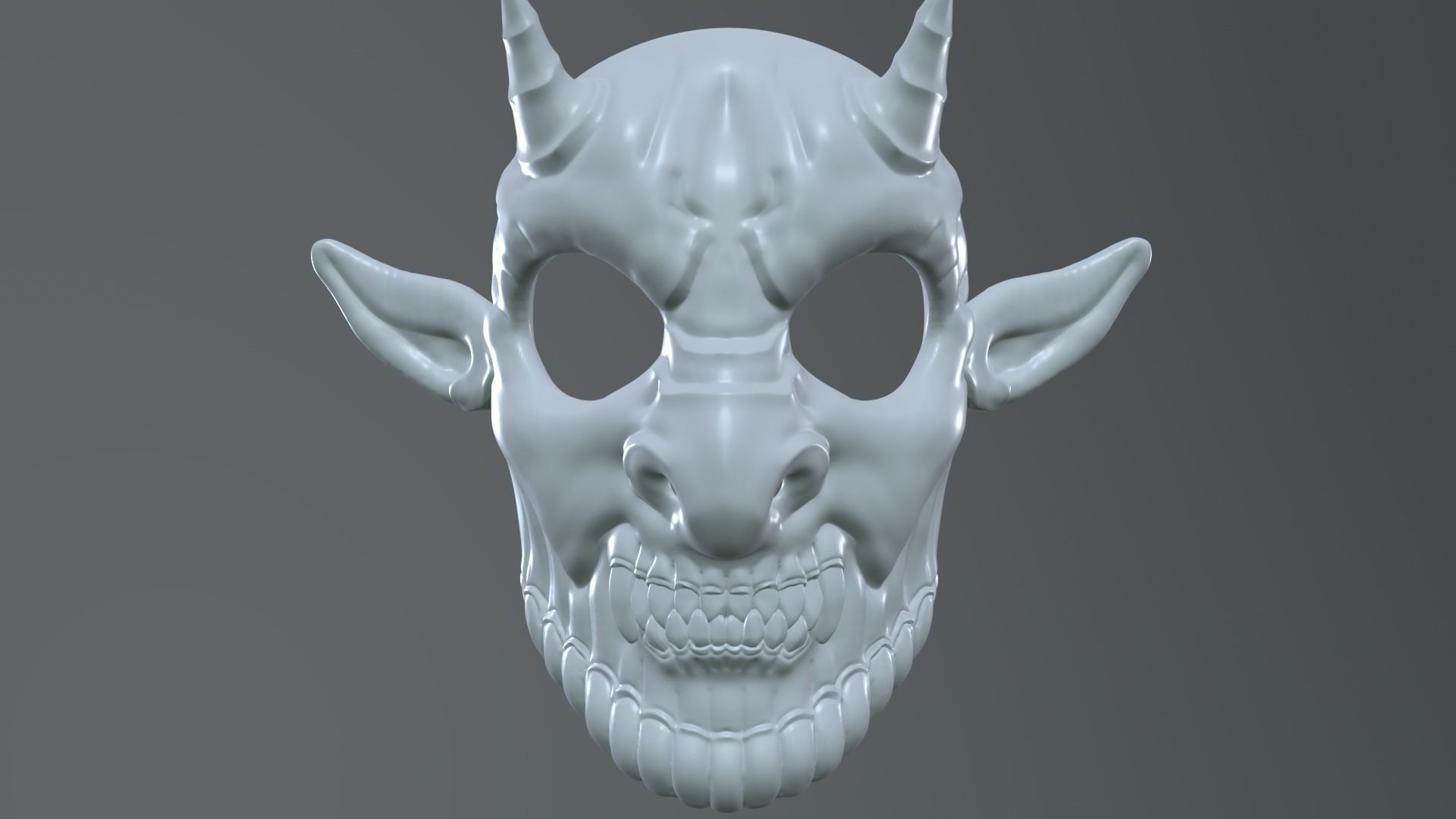 Devil Mask Halloween  3D print model_11