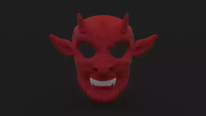 Devil Mask Halloween  3D print model