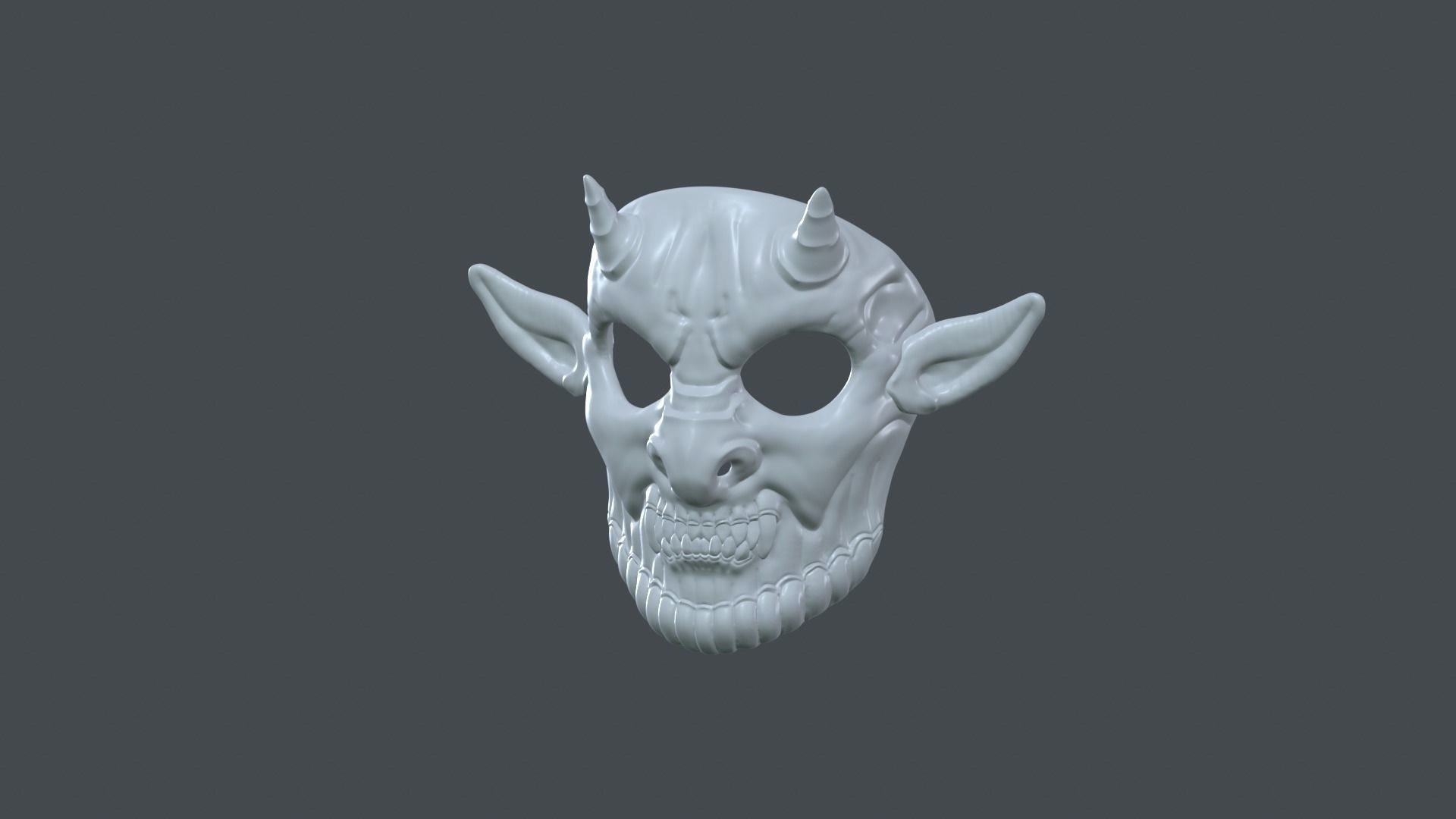 Devil Mask Halloween  3D print model_19