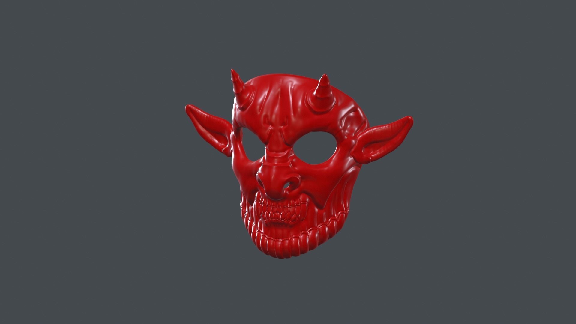 Devil Mask Halloween  3D print model_17