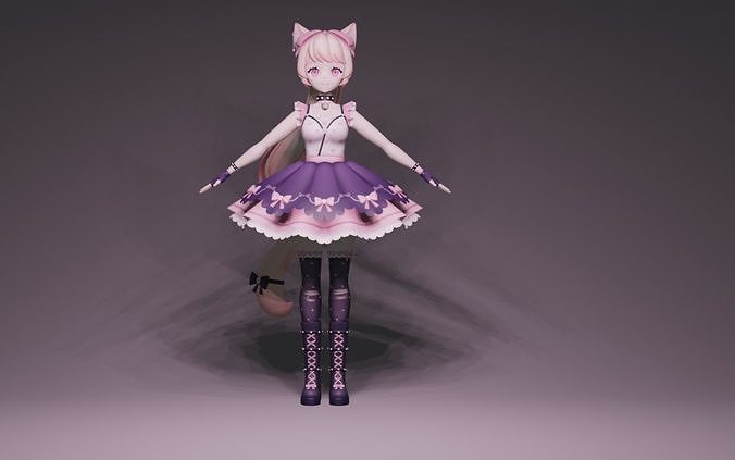 Anime Character - Unique 6 3D model