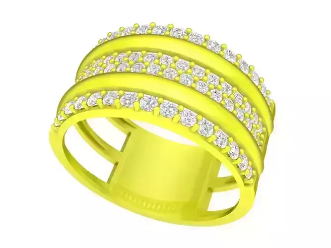 6915 Luxury Diamond Women Band Ring