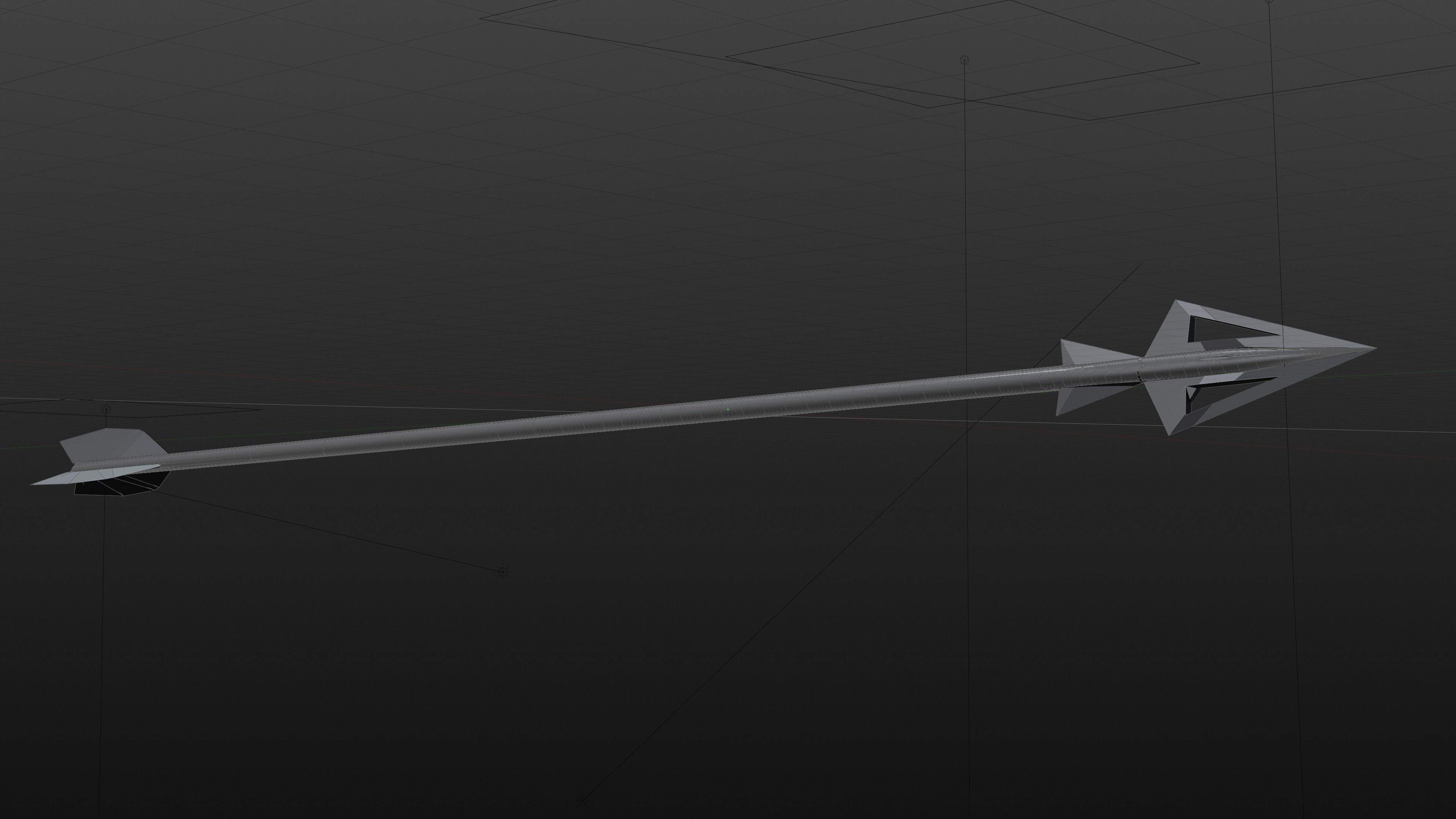 Stylized Arrow 1 Free low-poly 3D model_6