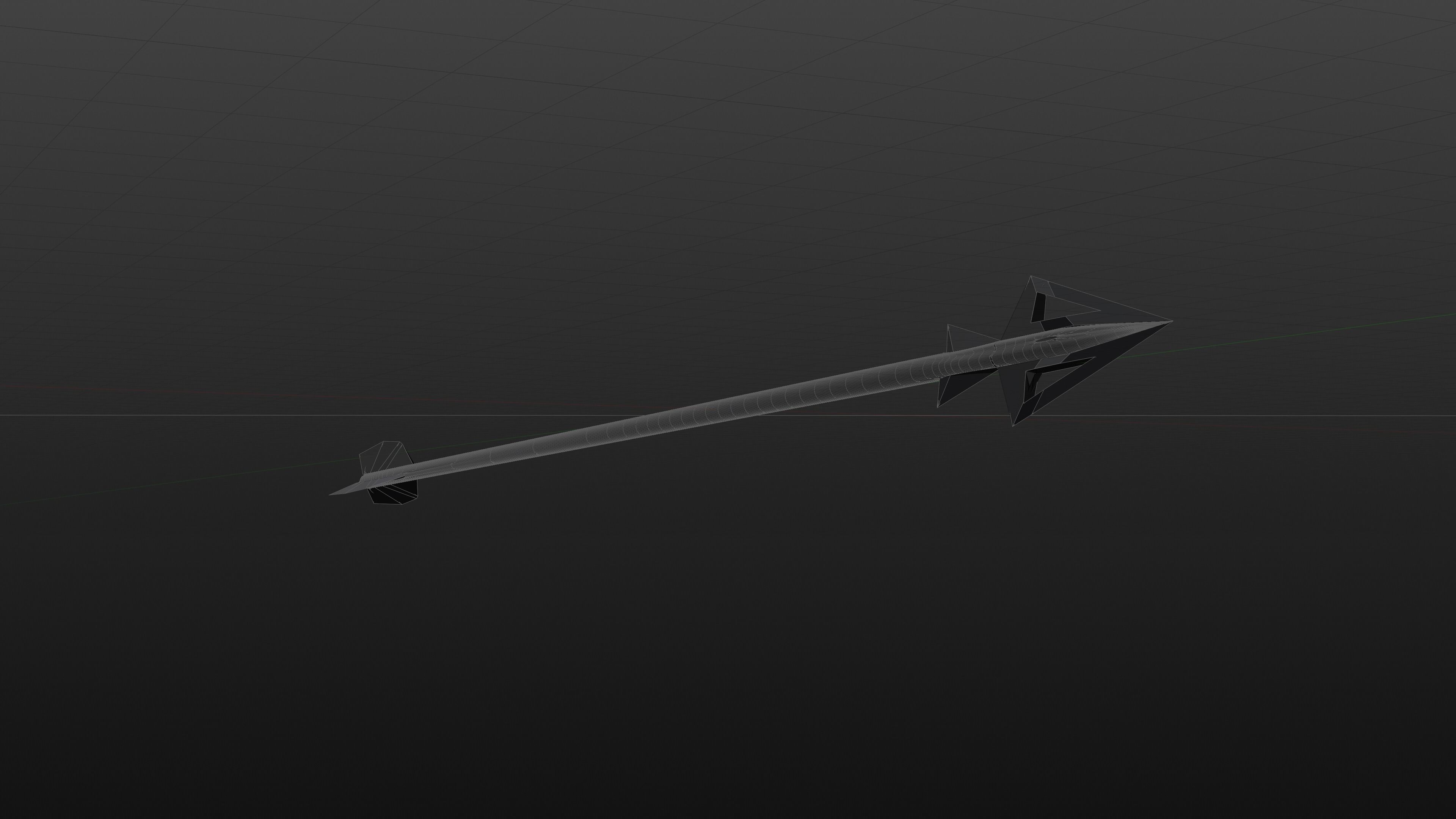 Stylized Arrow 1 Free low-poly 3D model_5